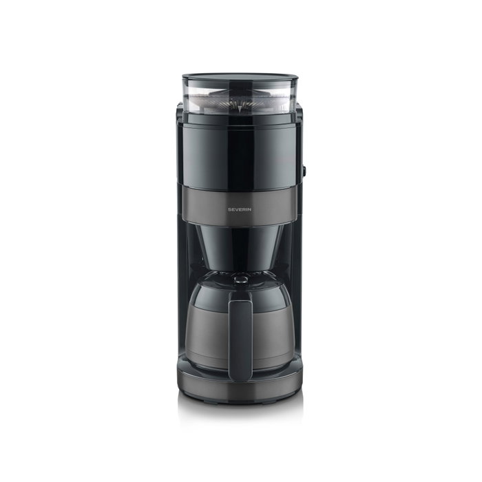 Severin KA4831 Machine à café filtre avec broyeur et verseuse isotherme Noir/Inox Severin KA4831 Machine à café filtre avec broyeur et verseuse isotherme Noir/Inox