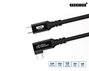 MicroConnect Câble USB-C vers USB-C Premium 4m, 100W, 20Gbps, USB 3.2 Gen 2x2, Angulaire