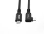 MicroConnect Câble USB-C vers USB-C Premium 4m, 100W, 20Gbps, USB 3.2 Gen 2x2, Angulaire