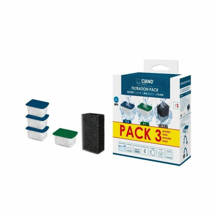 Ciano Pack de cartouches de filtration de rechange Taille S (3 mois)