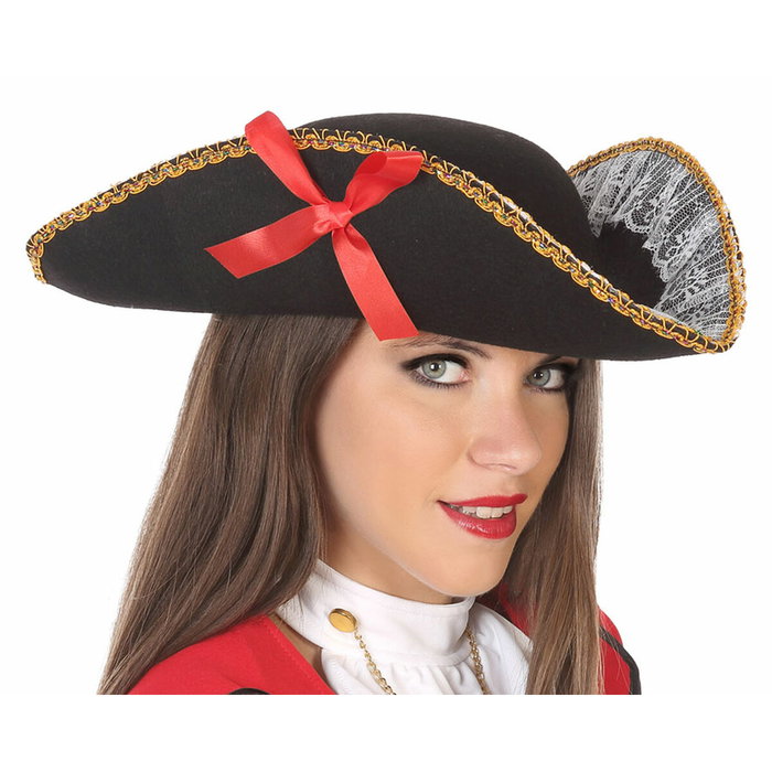 Atosa Sombrero Capitán Pirata Negro Atosa Sombrero Capitán Pirata Negro