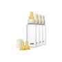 Bibs Biberon bébé avec embout rond, caoutchouc naturel, 270 ml, Ivory, Pack de 4