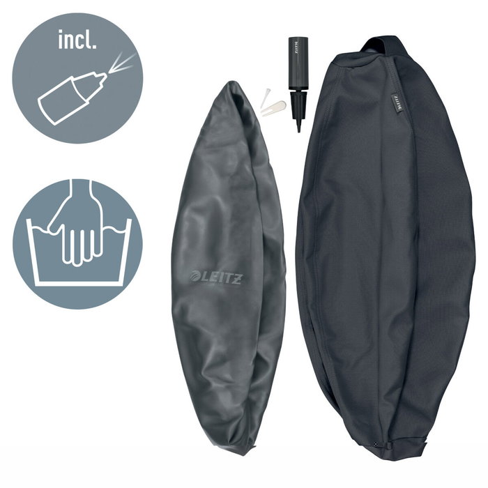 Leitz Siège gonflable Ergo Active Gris foncé