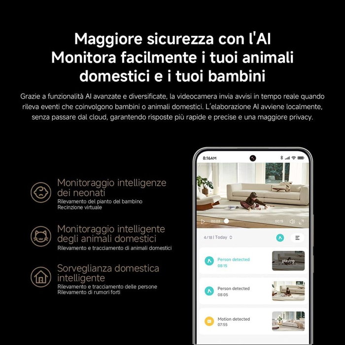 Camescope de surveillance Xiaomi C701 Full HD