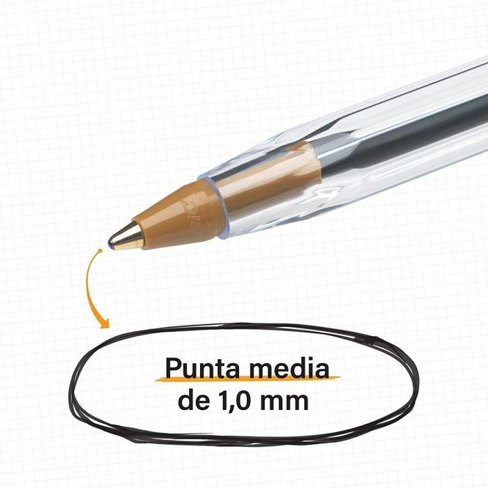 Ensemble de Stylos Bic Cristal Original 516346 Multicouleur (5 Unités)