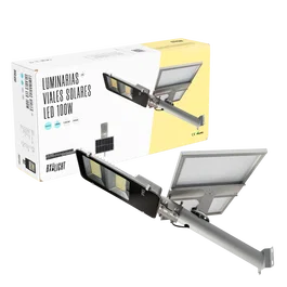 BX3 Light Farola LED solaire 100W 5000 Lm 6000K IP65 avec détecteur de mouvement