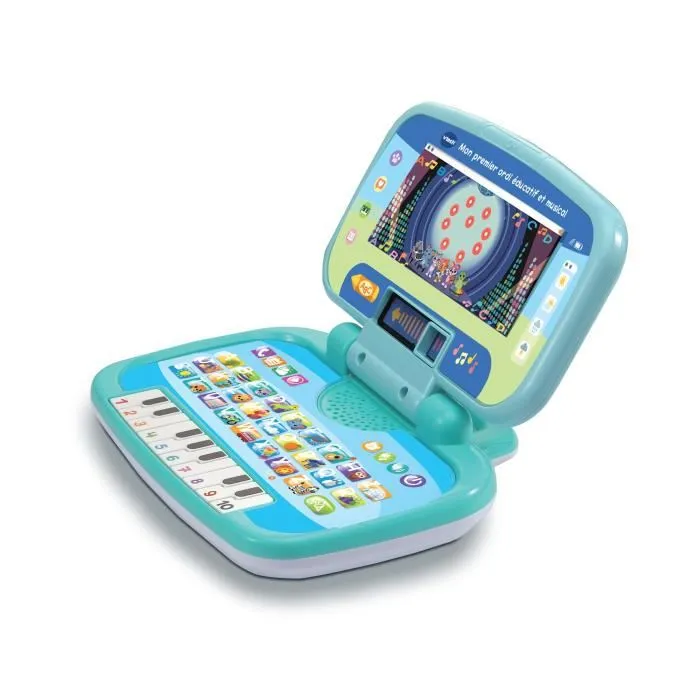 Vtech Baby Mon Premier Ordi Éducatif et Musical - Ordinateur enfant 2 en 1 avec piano (10 touches) et 7 activités pour 2 à 5 ans