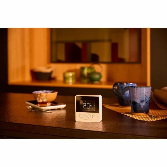 Home Pilot Thermostat Connecté Pure Blanc avec Récepteur