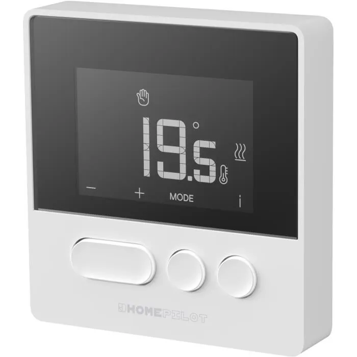 Home Pilot Thermostat connecté Pure avec récepteur - Compatible application et assistants vocaux - Made in France - Réduit la facture de chauffage
