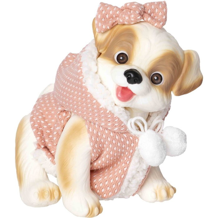 ROSA TOYS - Poupée reborn bébé avec chiot et gilet - Taille : 23 cm