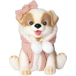 ROSA TOYS Muñeco bebe reborn perrito chaleco