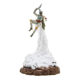 Paladone Lampe Diorama Star Wars The Mandalorian Boba Fett 31 cm avec éclairage USB 3 modes