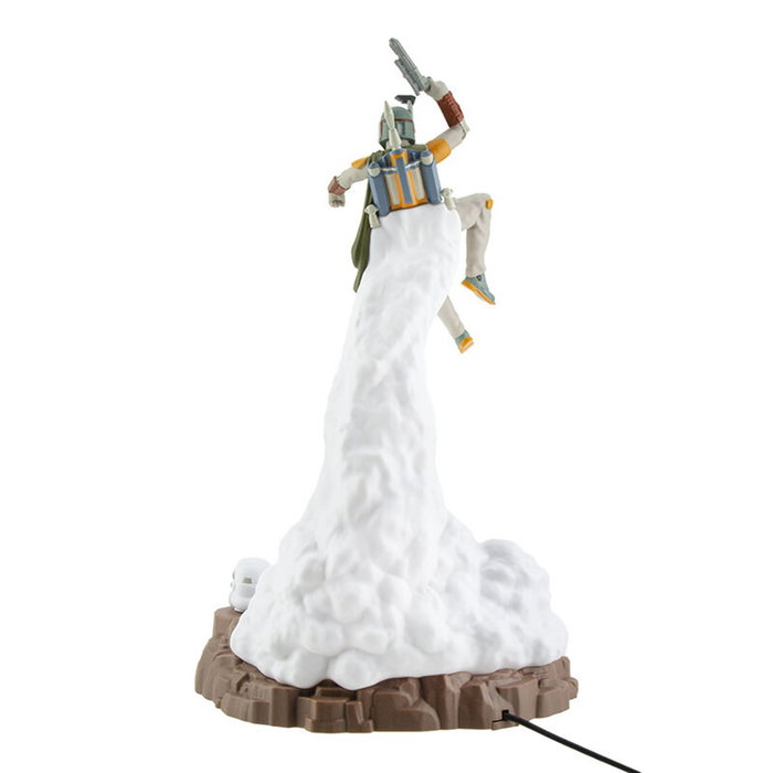 Paladone Lampe Diorama Star Wars The Mandalorian Boba Fett 31 cm avec éclairage USB 3 modes