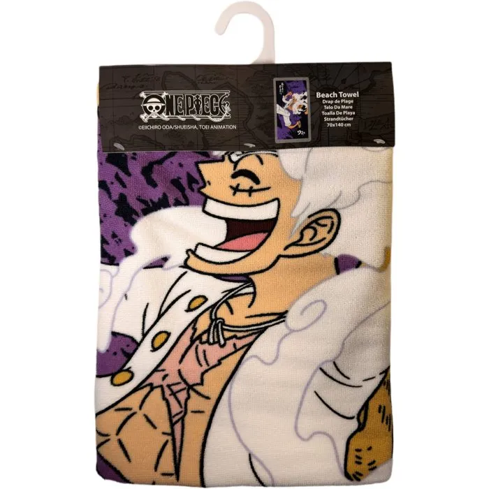 One Piece OP_4622T Serviette de plage microfibre 70x140 cm sous licence officielle - Séchage rapide