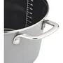 GSW Stratos - Batterie de cuisine 7 pièces en acier émaillé gris - Compatible tous feux dont induction - Marmites 16, 20, 24 cm et poêle