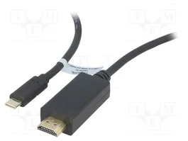 LOGILINK Adaptateur HDMI vers USB C, 3m, noir, 3D et 4K