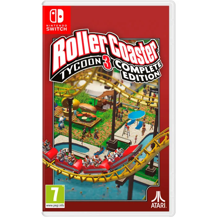 Jeu Nintendo Switch RollerCoaster Tycoon 3: Complete Edition - Simulation et Gestion de Parc d'Attractions avec Montagnes Russes et Contenu Additionnel Jeu Nintendo Switch RollerCoaster Tycoon 3: Complete Edition - Simulation et Gestion de Parc d'Attractions avec Montagnes Russes et Contenu Additionnel