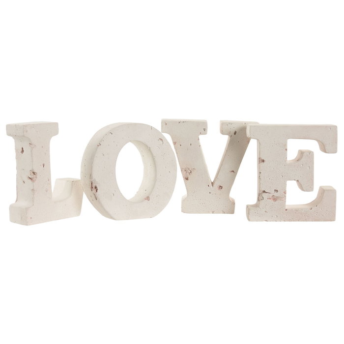 Figurine Décorative Home ESPRIT Rose clair 42.5 X 3.5 X 12 CM 42,5 X 3,5 X 11 CM (2 Unités)
