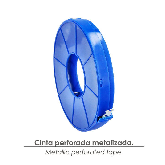 WOLFPACK LINEA PROFESIONAL Cinta Perforada 12 mm (Rouleau 10 mètres) extra_attributes.tipo_iva: 1, extra_attributes.udscaja: 10.0, extra_attributes.udspale: 0.0, extra_attributes.portes: 4.0, extra_attributes.numero_vids: 0, extra_attributes.tiponvs: N, extra_attributes.volumen_cm3: 768, extra_attributes.udscajagrande: 10.0, extra_attributes.numero_imgs: 5, extra_attributes.udsproxrecepcion: 100, extra_attributes.unidadmedida: UNID