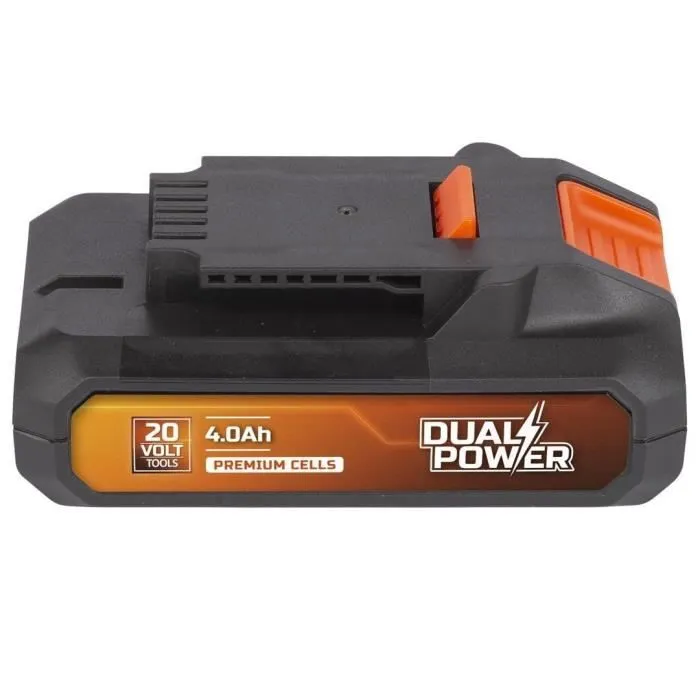 Dual Power Batterie POWDP9024 20 V 4.0 Ah 72 Wh pour outillage sans fil, avec indicateur LED de puissance