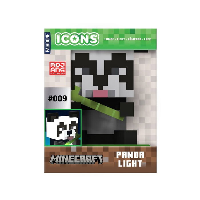 Paladone Lampe décorative Minecraft Panda 10 cm - Veilleuse ambiance pour enfants - Fonctionne sur piles AAA