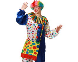 Sac à main motif clown 34x30 cm, design joyeux, pour costume, carnaval et fêtes d'enfants