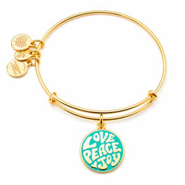 Alex And Ani Pulsera Paz Amor Dorée 20cm
