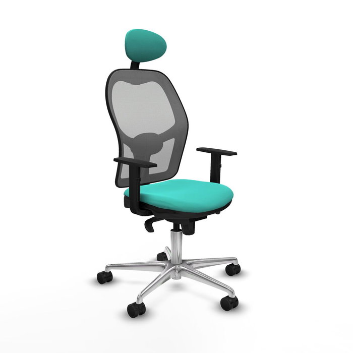 Piqueras y Crespo Chaise de Bureau Jorquera 1D086N1 Turquoise avec Appui-tête Piqueras y Crespo Chaise de Bureau Jorquera 1D086N1 Turquoise avec Appui-tête