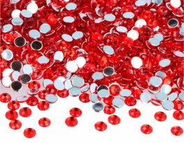 Innspiro Gemmes décoratives acryliques rouges cercle 6mm 5000u. approx. Avox
