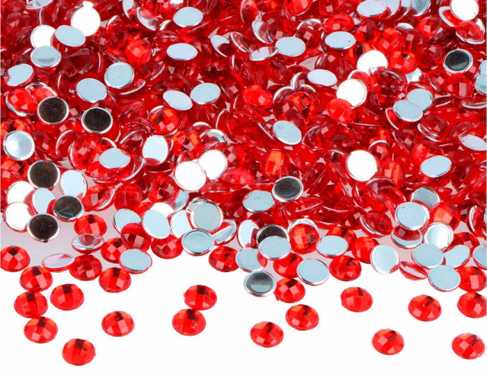 Innspiro Gemmes décoratives acryliques rouges cercle 6mm 5000u. approx. Avox Innspiro Gemmes décoratives acryliques rouges cercle 6mm 5000u. approx. Avox