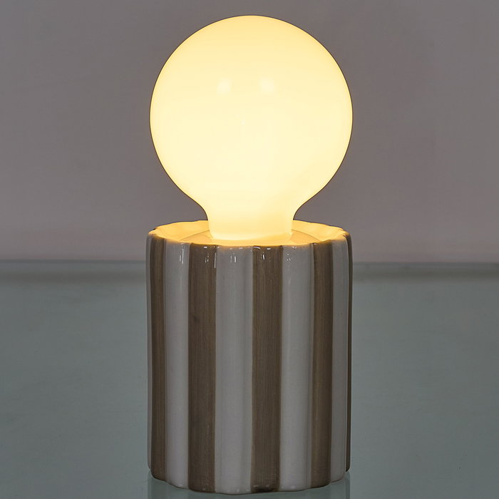 Home Deco Factory Lampe en Céramique Taupé
