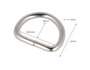 Innspiro Anneaux en forme de D en Fer Nickel 26,5 mm (Lot de 5)