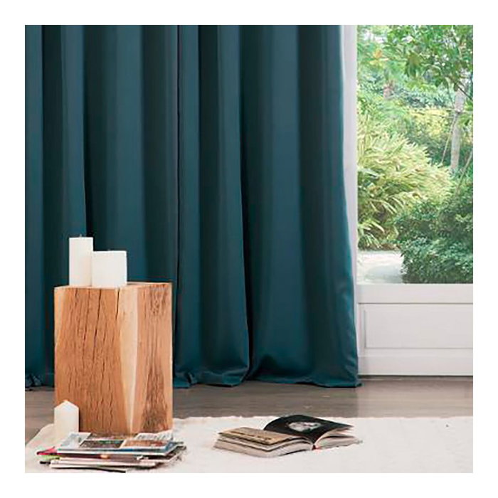 Rideaux Atmosphera Opaque 135 x 240 cm Polyester Vert