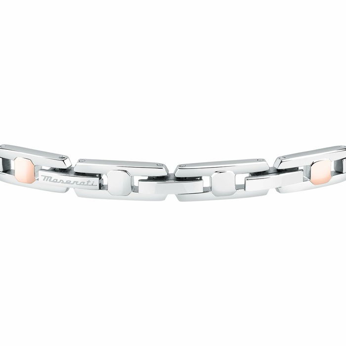 Bracelet Homme Maserati Acier inoxydable 21,5 cm Argenté