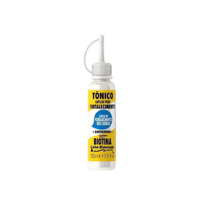 Gota Dourada Tonic Biotine 100 mL - Fortifiant Capillaire pour Cheveux, Croissance et Anti-Chute Gota Dourada Tonic Biotine 100 mL - Fortifiant Capillaire pour Cheveux, Croissance et Anti-Chute