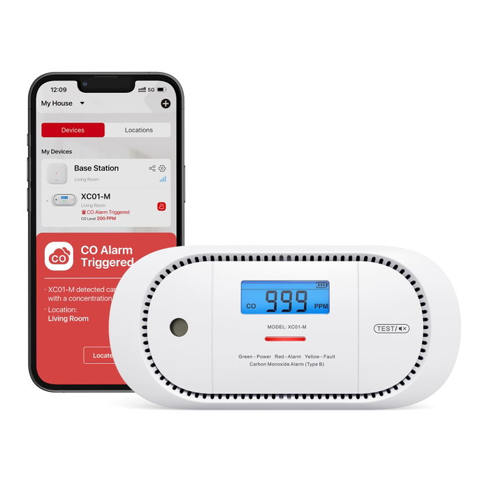 X-Sense Détecteur de monoxyde de carbone XC01-M Blanc