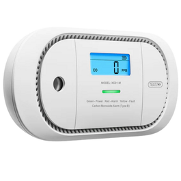 X-Sense Détecteur de monoxyde de carbone XC01-M / ZASXS00124WEU Blanc, avec afficheur numérique et pile incluse