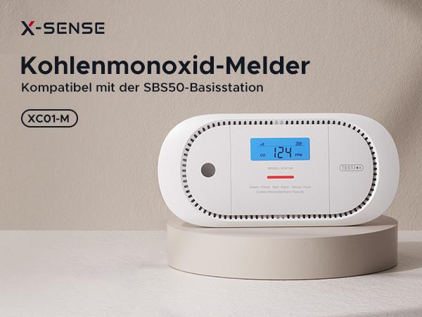 X-Sense Détecteur de monoxyde de carbone XC01-M Blanc