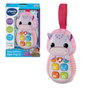 V-Tech Téléphone bébé hippopotame Pop It rose - Jouet d'éveil avec textures, sons éducatifs et mélodies - Téléphone accrocheable pour enfant dès 3 mois - Réf. 80-566857