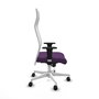 Piqueras y Crespo Chaise de Bureau Albacete XL Violet et Blanc