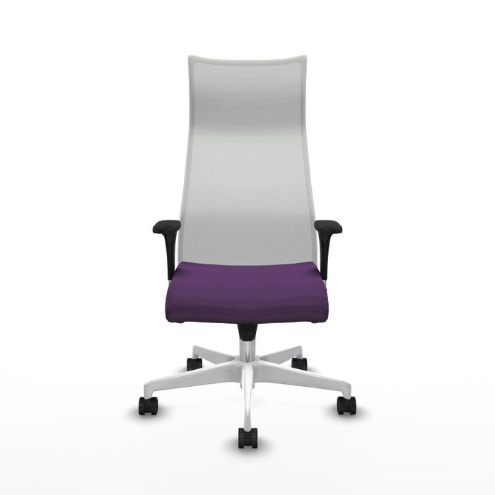 Piqueras y Crespo Chaise de Bureau Albacete XL Violet et Blanc