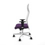 Piqueras y Crespo Chaise de Bureau Albacete XL Violet et Blanc