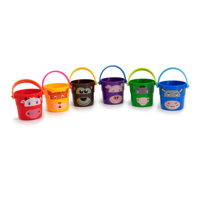 Tachan - Juego De Cubos Para Apilar - Set de 6 Cubes de Bain Empilables avec Animaux, Chiffres et Lettres pour Enfant dès 12 Mois - Jouet Éducatif pour Motricité