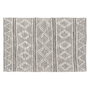 Tapis Blanc Gris 60 % Coton 40 % Polyester 120 x 180 cm