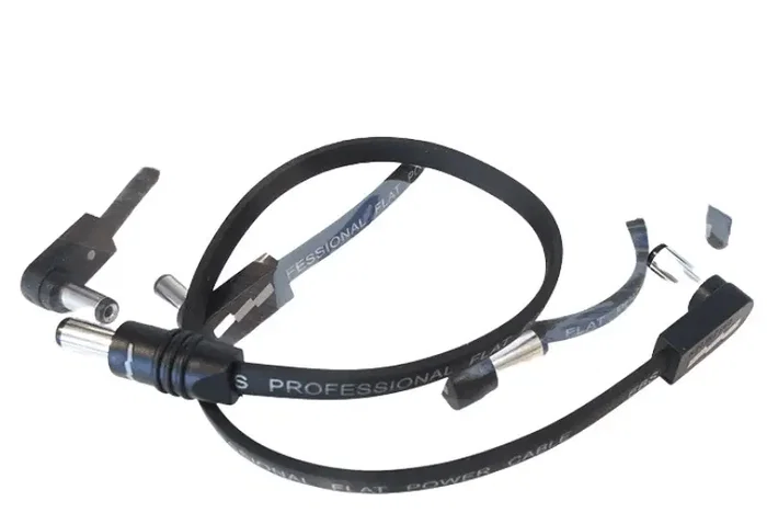 EBS Câble d'alimentation plat DC1-28 90/0 Noir 28 cm pour source multiple