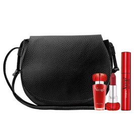 Pupa Coffret Maquillage Vamp! Rouge à Lèvres Crème Intense Red 301 3.5 g + Mascara Sexy Black 011 12 ml, Sans Parabens