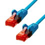 ProXtend Câble Ethernet CAT6 U/UTP 15m Bleu - Conducteurs en aluminium plaqué cuivre (CCA), gaine PVC, renforcé