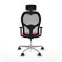 Piqueras y Crespo Chaise de Bureau avec Appui-tête Jorquera 1D086N2 Rose
