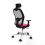 Piqueras y Crespo Chaise de Bureau avec Appui-tête Jorquera 1D086N2 Rose