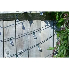 SMARDTV Guirlande solaire extérieur 100 LED boules 21.8m blanc froid rechargeable - Smart Garden